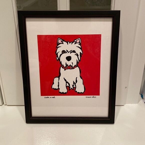 “Westie in Red” print by Marx Tetro - Picture 1 of 6
